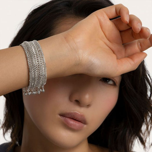 BRACCIALE FASCIA PERLINE