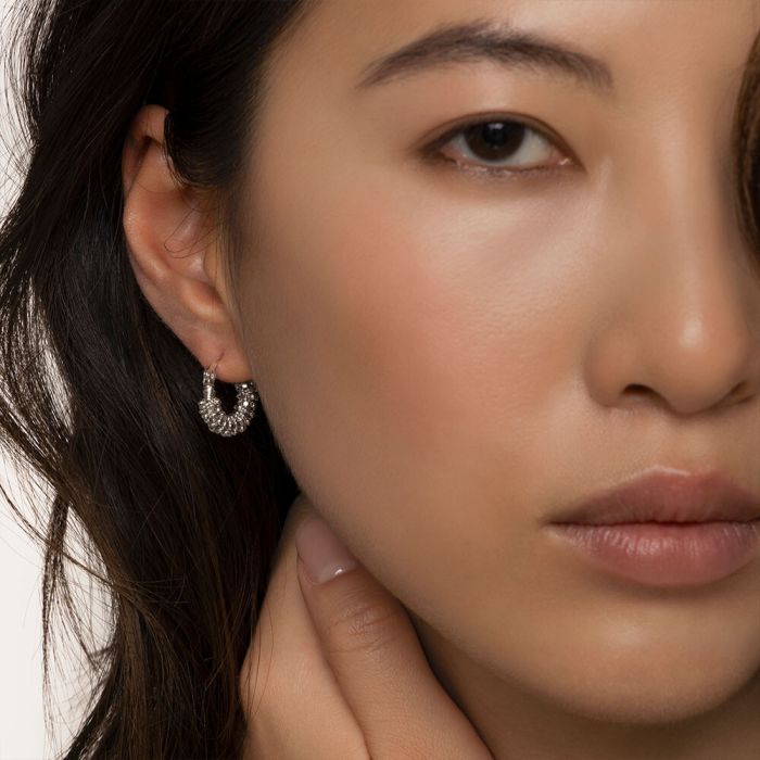 ORECCHINI HOOPS PEPITE