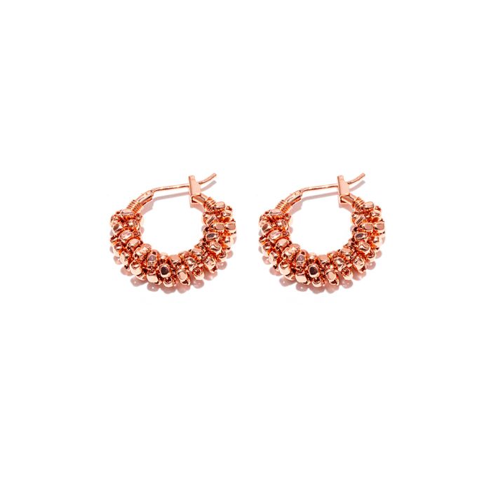 ORECCHINI MINI CERCHI PEPITE