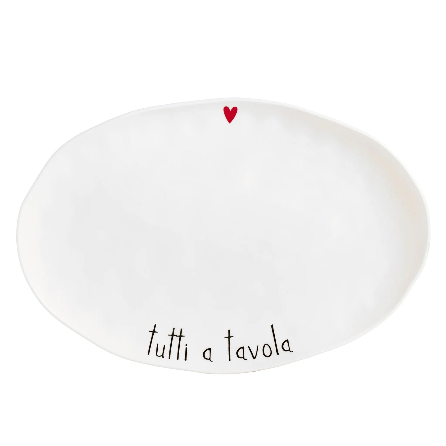 Piatto ovale Tutti a tavola