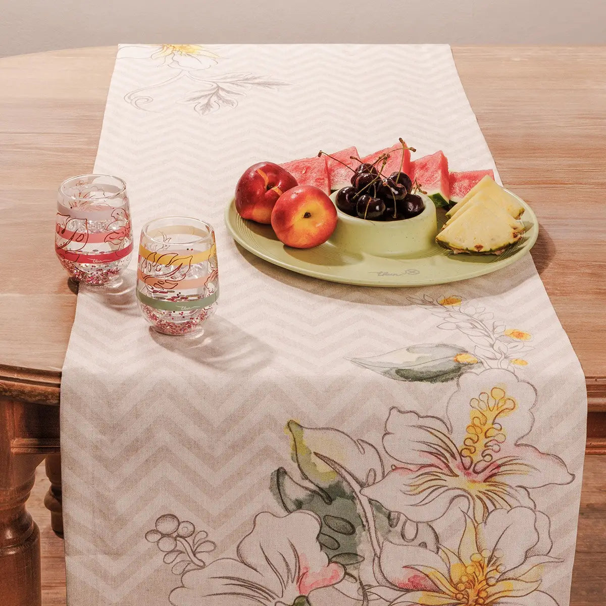 Set 2 tumbler con fenicotteri Eleganza Esotica