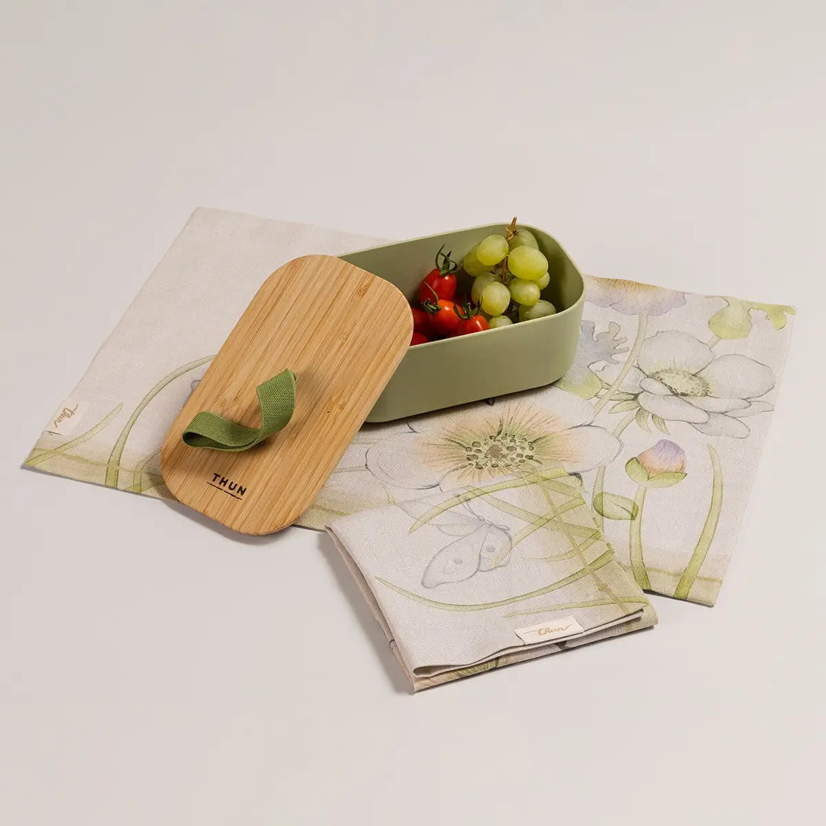 Set 2 tovagliette antimacchia e porta pranzo Bloom