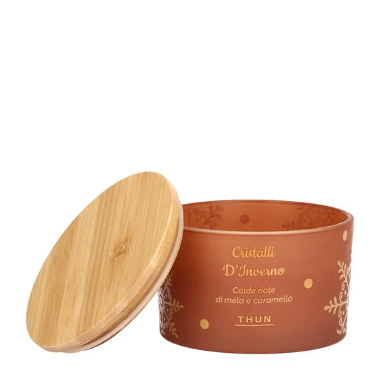 Candela natalizia "Cristalli d'inverno"