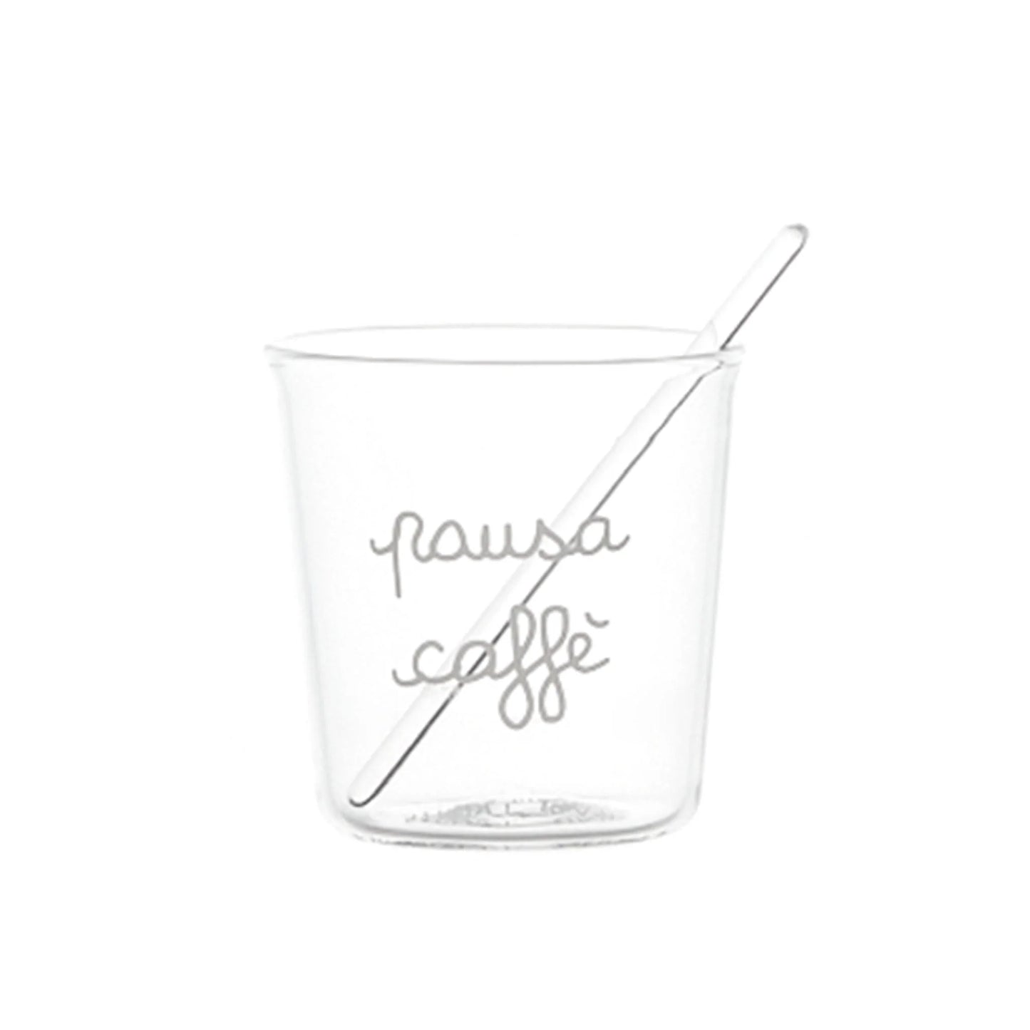 Set 4 bicchierini espresso Pausa Caffè in bianc