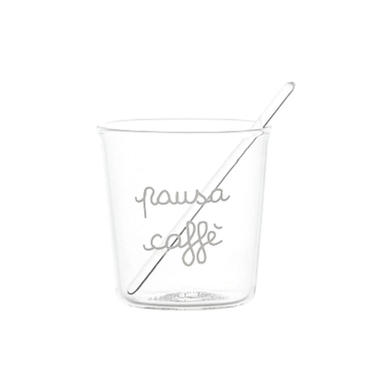 Set 4 bicchierini espresso Pausa Caffè in bianc