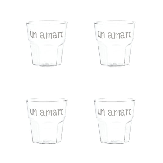 Set 4 bicchierini liquore Un Amaro