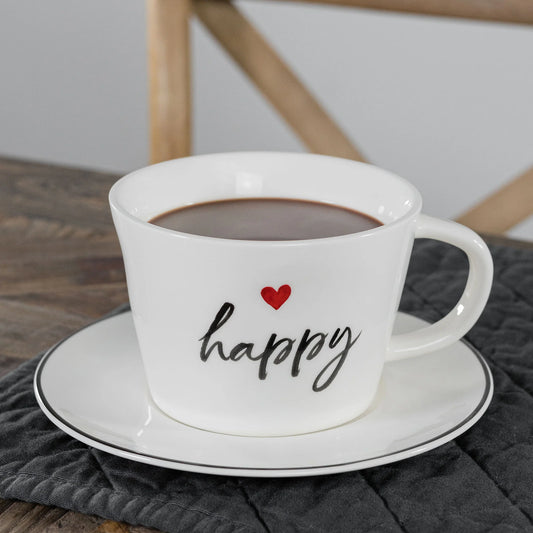 Tazza Colazione Happy Cuore