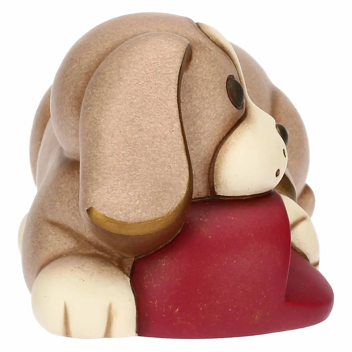 Cane Todo con pantofola in ceramica, medio