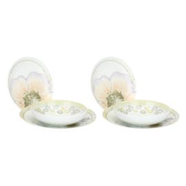 Set 2 posti tavola in porcellana Bloom