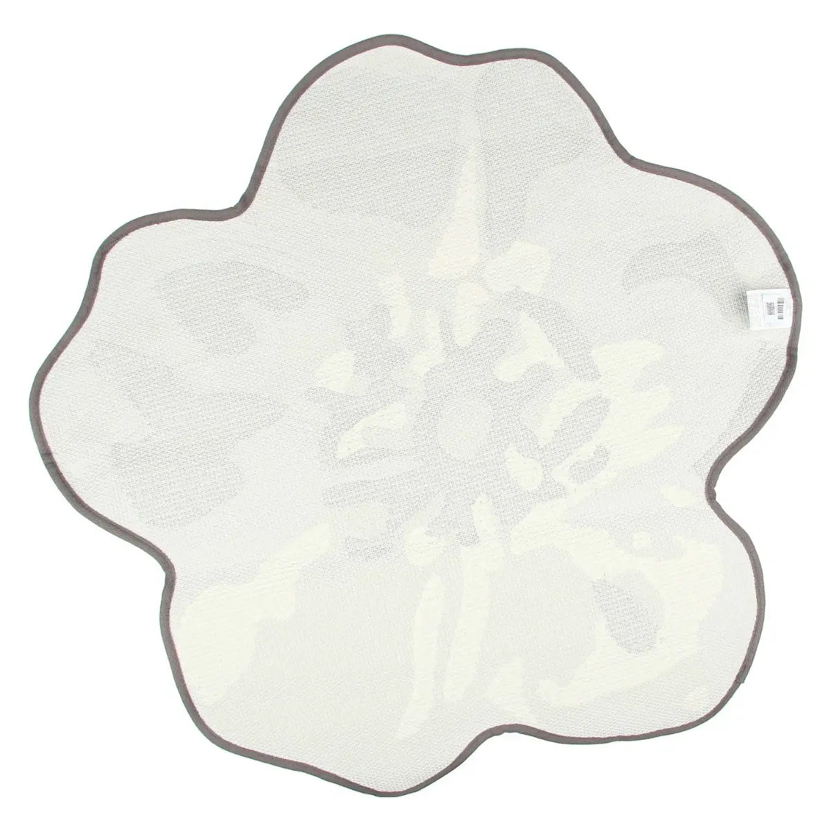 Tappeto a forma di fiore Bloom, grigio