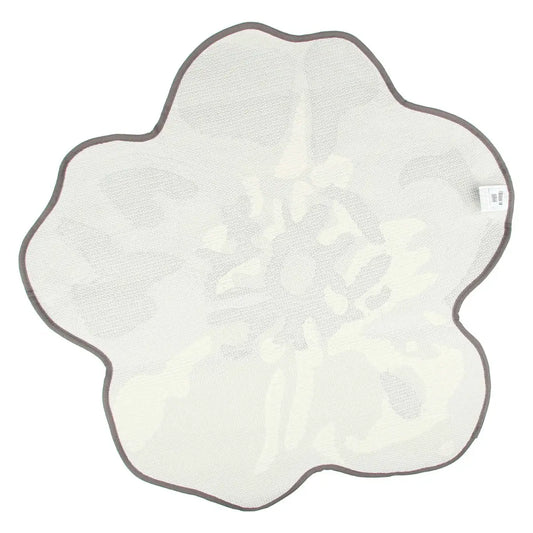 Tappeto a forma di fiore Bloom, grigio