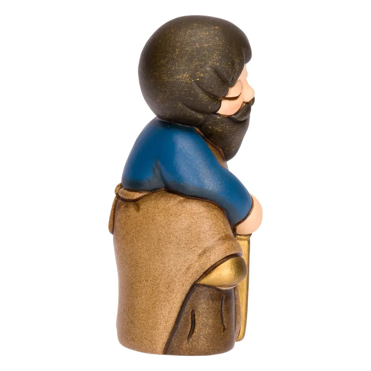 Falegname in ceramica Presepe Classico, Blu
