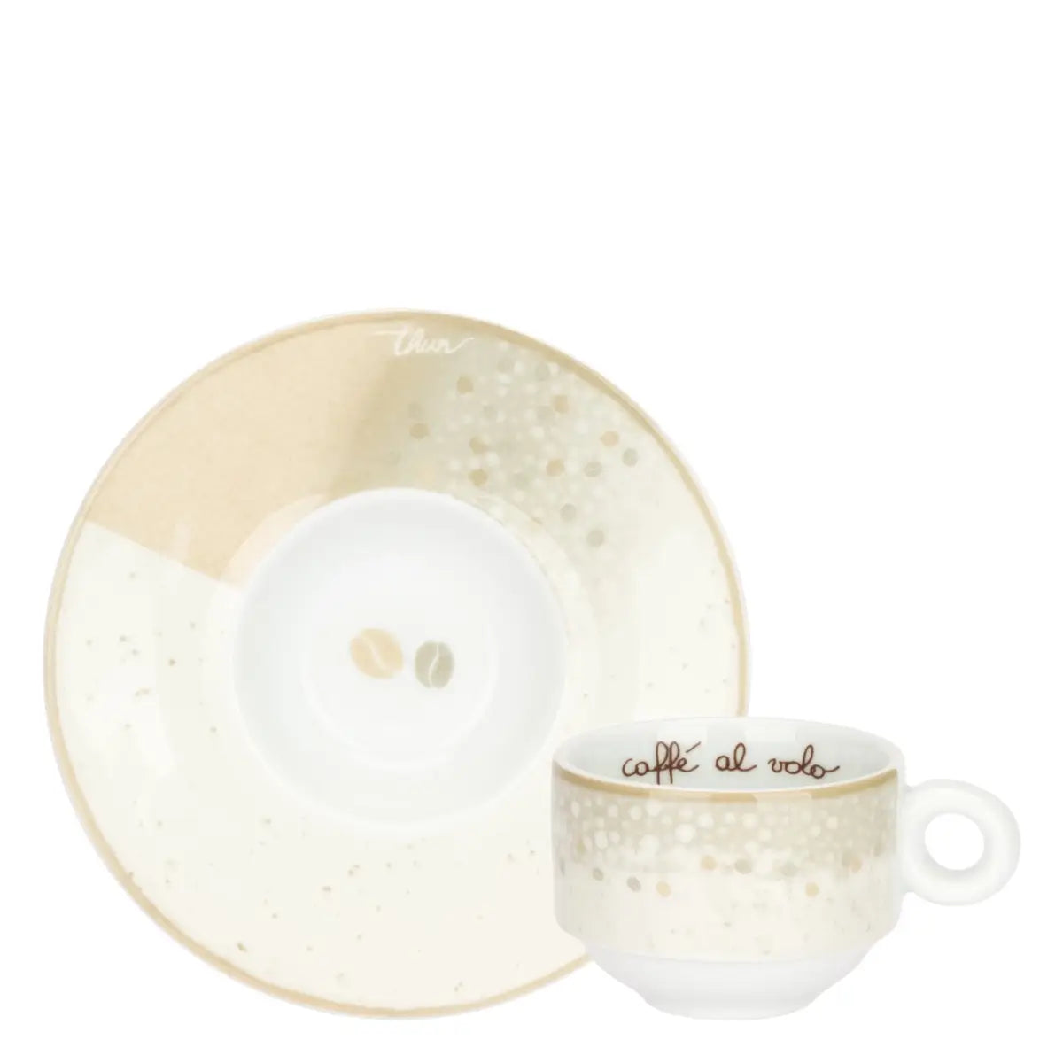 Set 6 tazzine espresso in porcellana, Pure Elegance