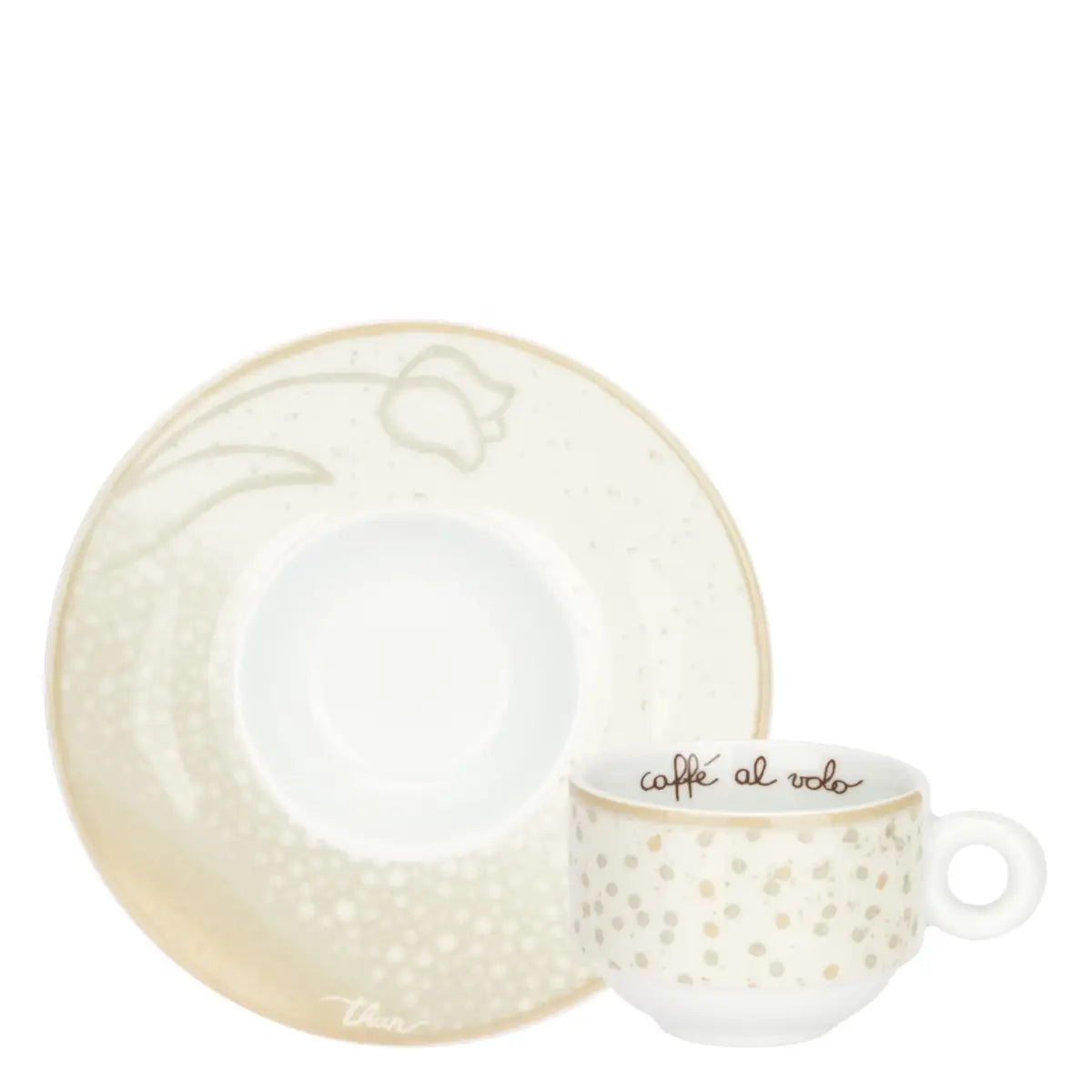 Set 6 tazzine espresso in porcellana, Pure Elegance