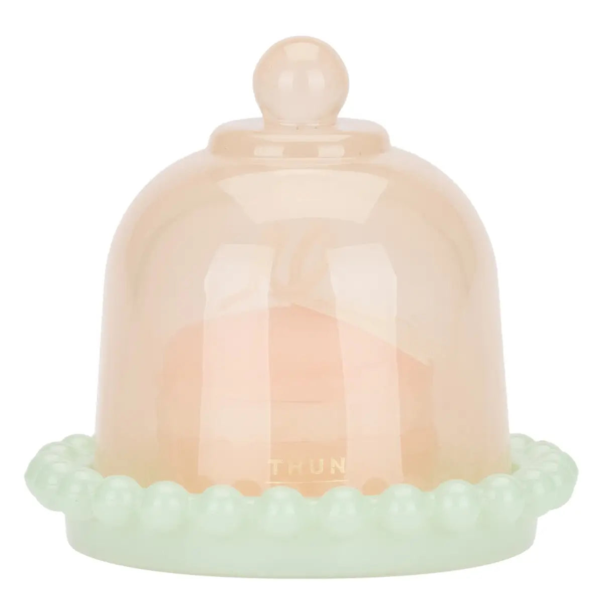 Candela macaron cloche arancio