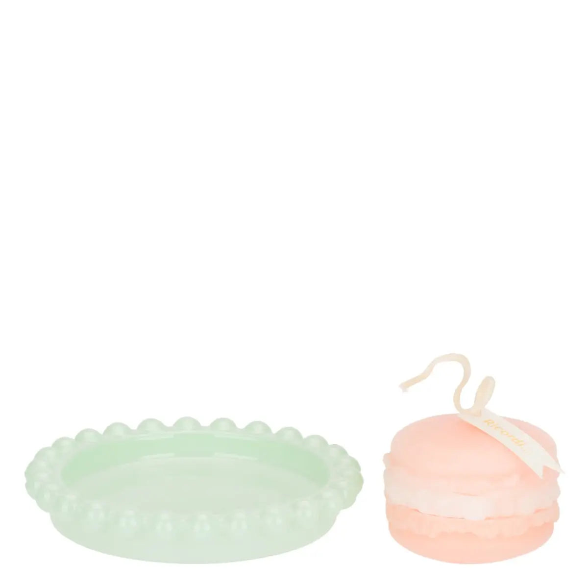 Candela macaron cloche arancio