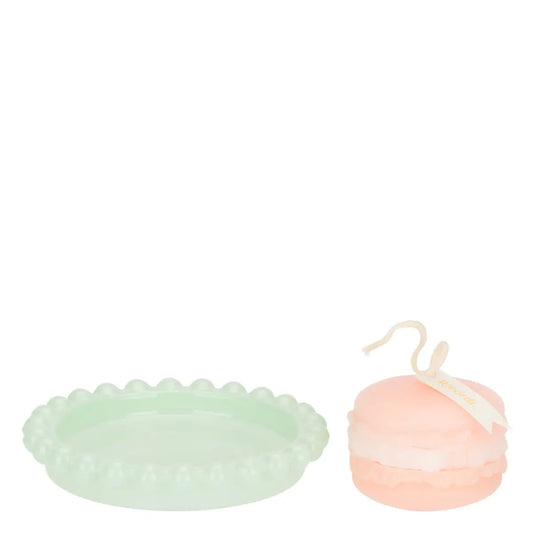 Candela macaron cloche arancio