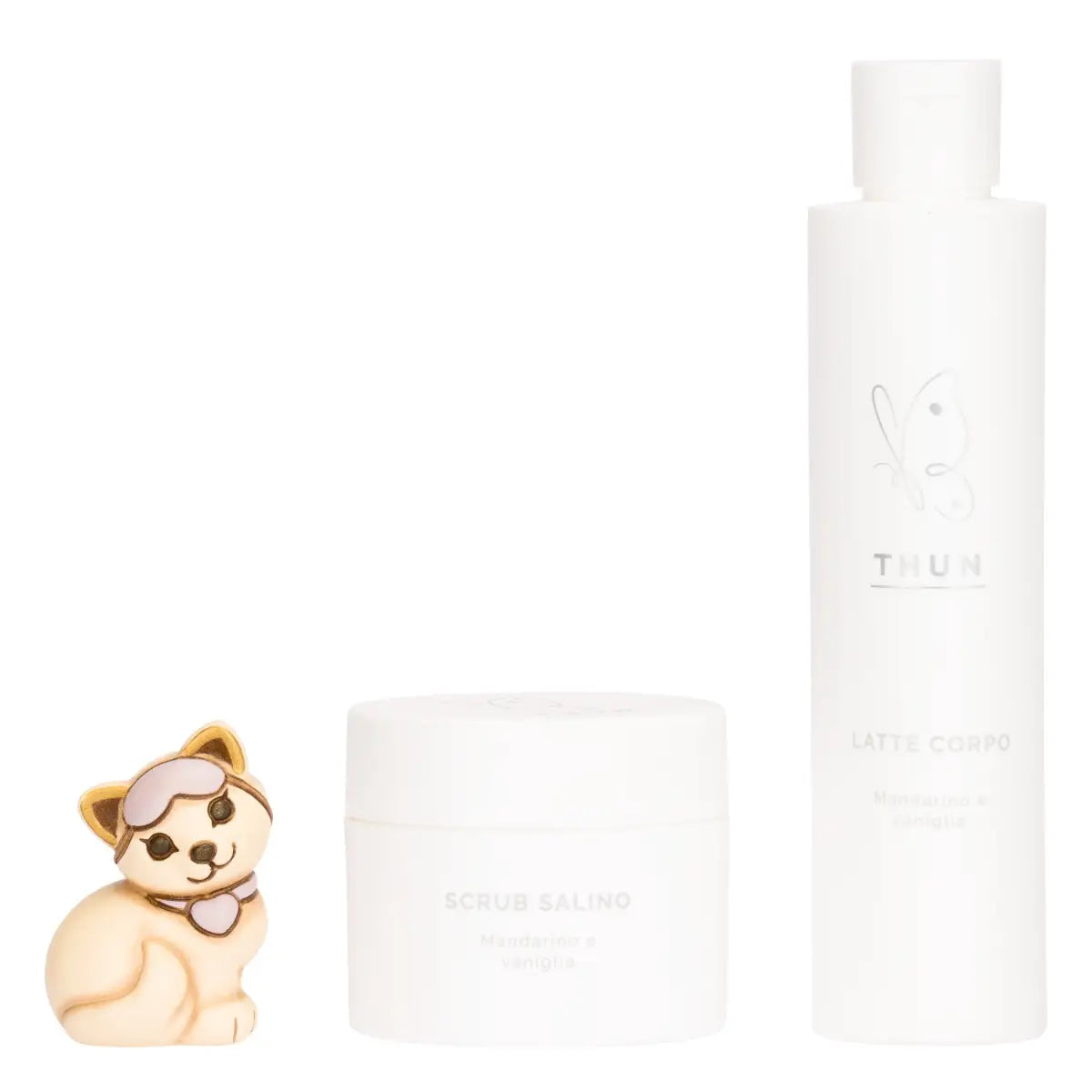 Beauty box con gattino in ceramica