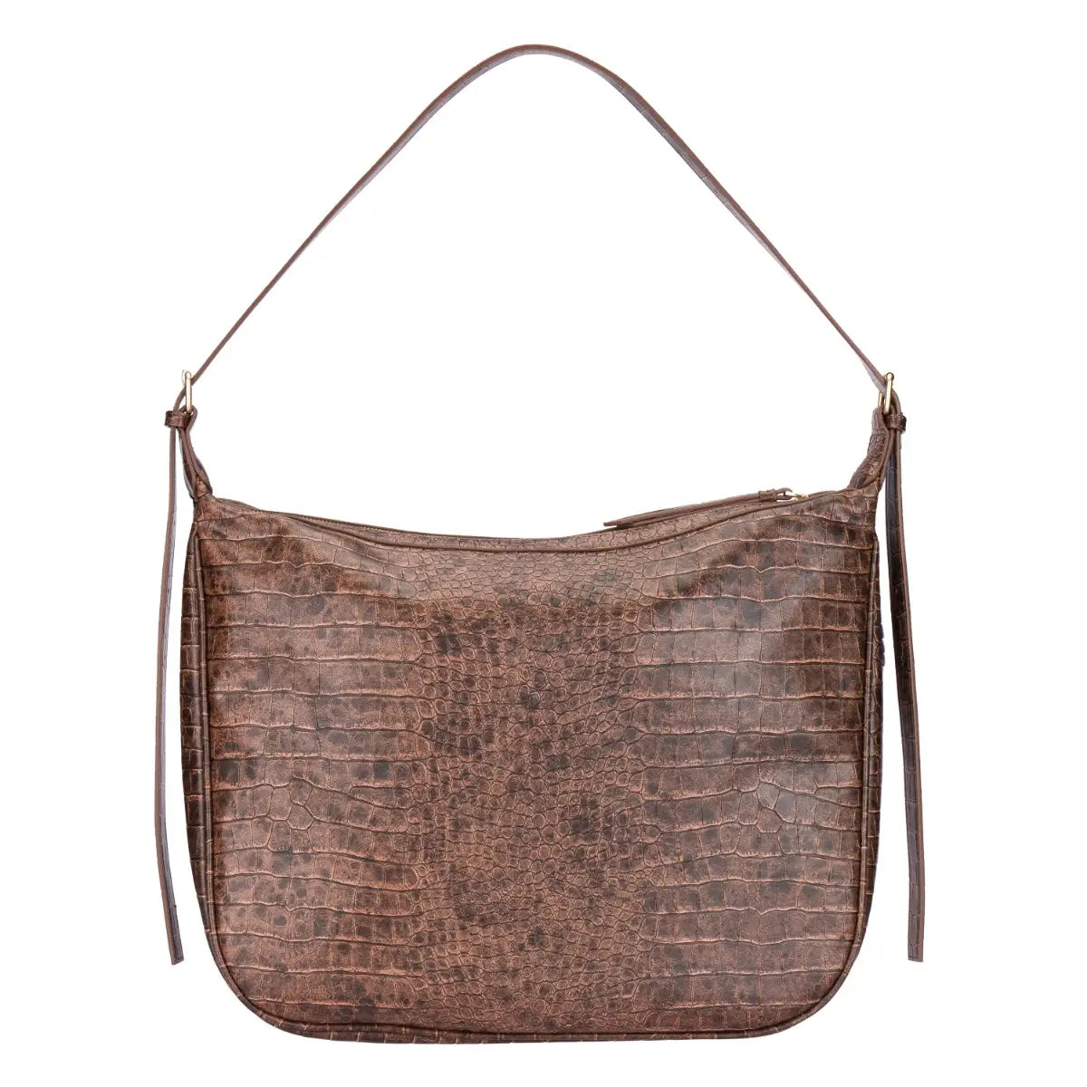 Borsa tracolla con stampa rettile