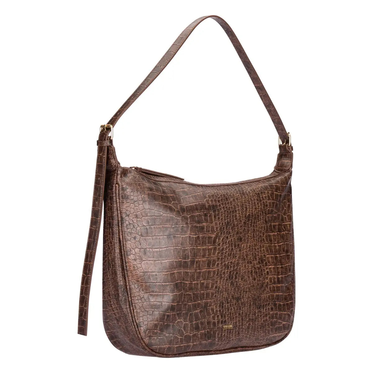 Borsa tracolla con stampa rettile