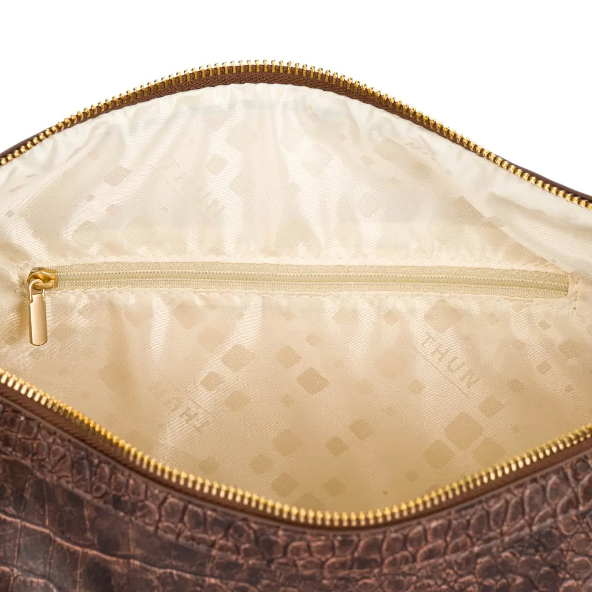 Borsa tracolla con stampa rettile