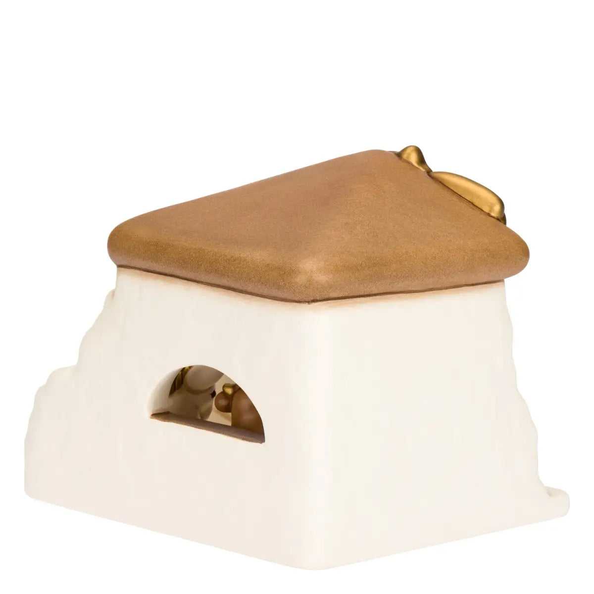 Set capanna, Sacra Famiglia, bue e asinello, bianco