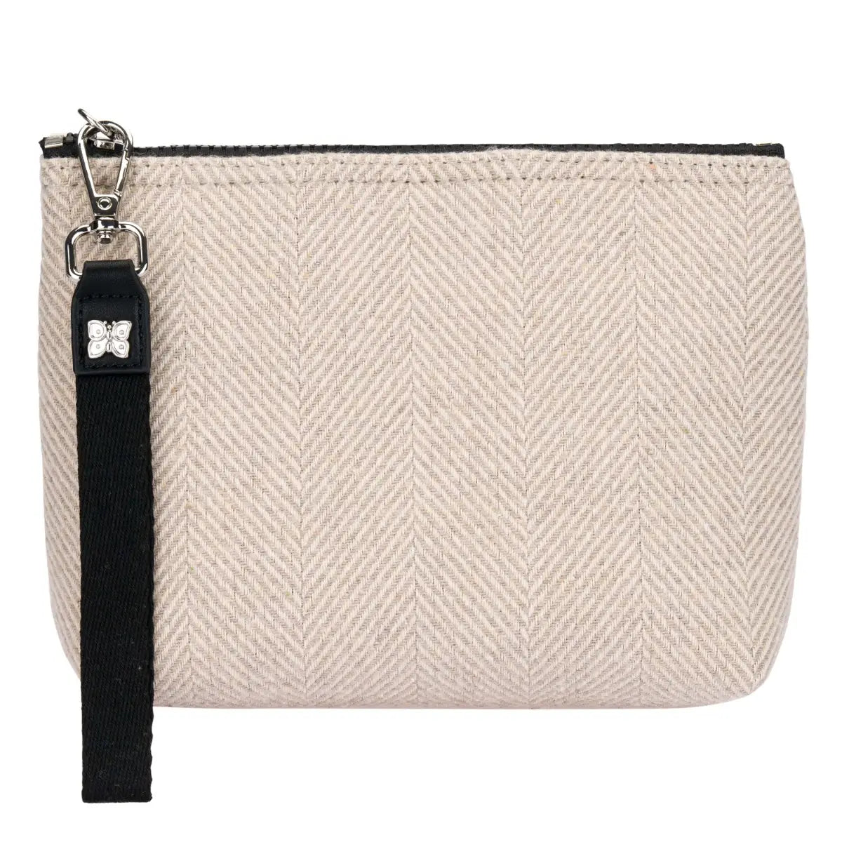 Pochette neoprene, grigio tweed
