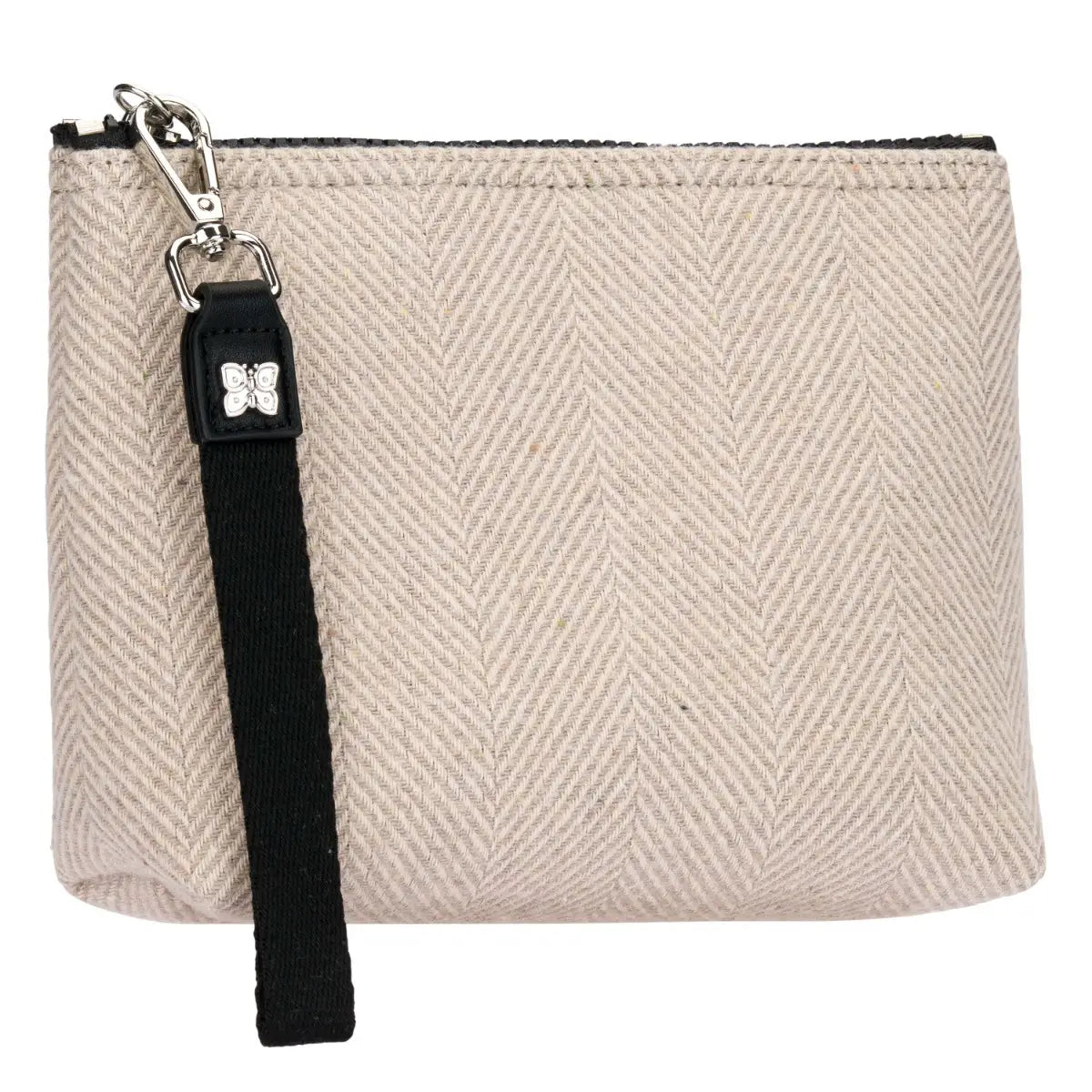 Pochette neoprene, grigio tweed