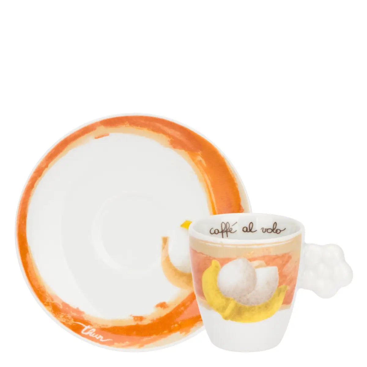 6 Tazzine Espres con piattino Tulipani