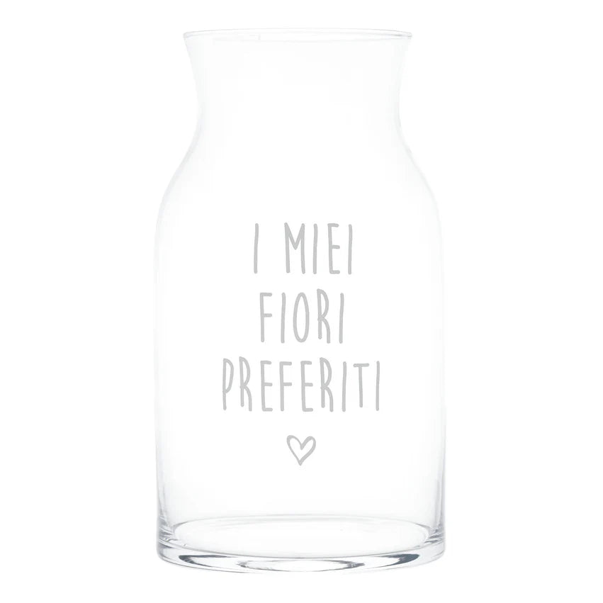 Vaso Portafiori decoro I Miei Fiori Preferiti
