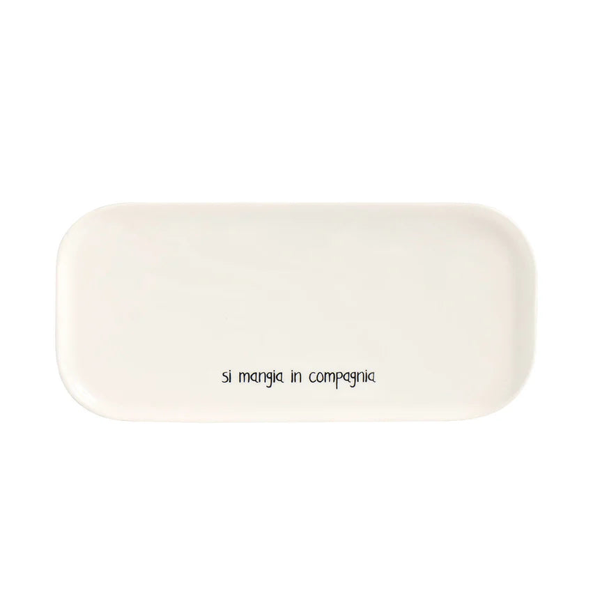 Vassoio rettangolare; Si mangia in compagnia